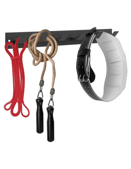 Estante de Gimnasio MyGift de Metal Negro con 6 Ganchos Estante de Gimnasio MyGift de Metal Negro con 6 Ganchos