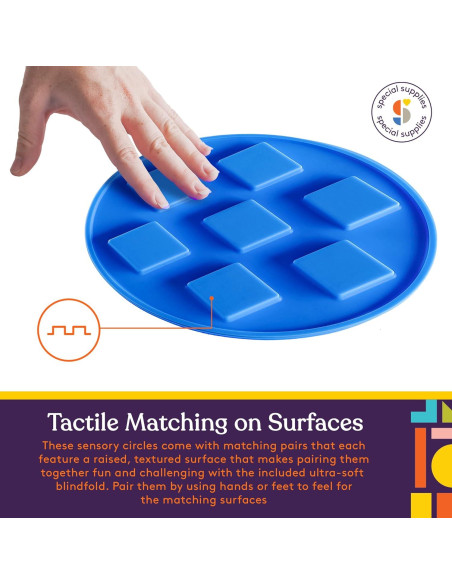 Juego Sensorial Interactivo Suministros Especiales 5 Discos Táctiles Juego Sensorial Interactivo Suministros Especiales 5 Discos Táctiles