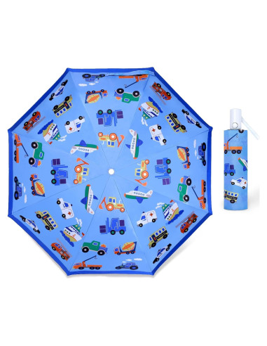 Paraguas Plegable Automático para Niños - Diseño Seguro UV