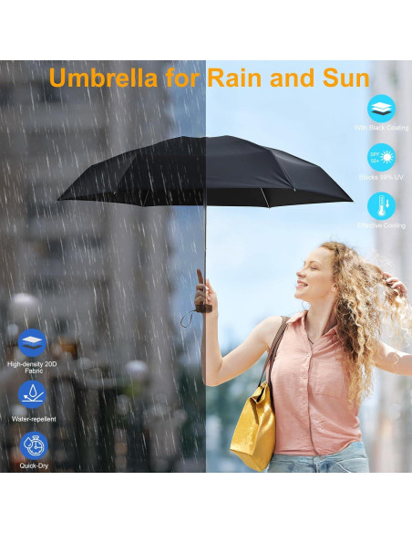 Paraguas Plegable G4Free Azul Marino Ultra-Ligero 190g UV 50+ Paraguas Plegable G4Free Azul Marino Ultra-Ligero 190g UV 50+