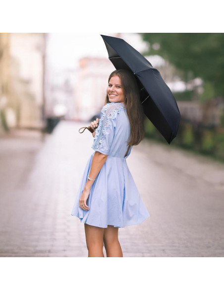 Paraguas Plegable G4Free Azul Marino Ultra-Ligero 190g UV 50+ Paraguas Plegable G4Free Azul Marino Ultra-Ligero 190g UV 50+