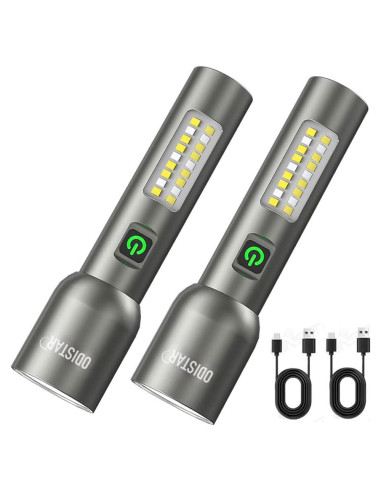 Linterna Recargable Odistar 2000 Lúmenes LED Impermeable