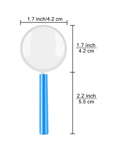 Lentes de Aumento Coloridos Elcoho 3X - 24 Paquetes para Jóvenes