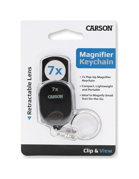 Lupa de Llave Carson GN-70 7x Plegable Ultra Compacta Lupa de Llave Carson GN-70 7x Plegable Ultra Compacta