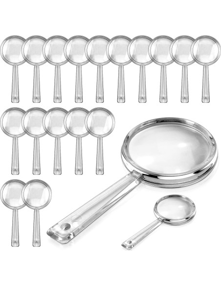 BILLIOTEAM Set de 40 Lentes de Aumento Acrílico 5X Mini BILLIOTEAM Set de 40 Lentes de Aumento Acrílico 5X Mini