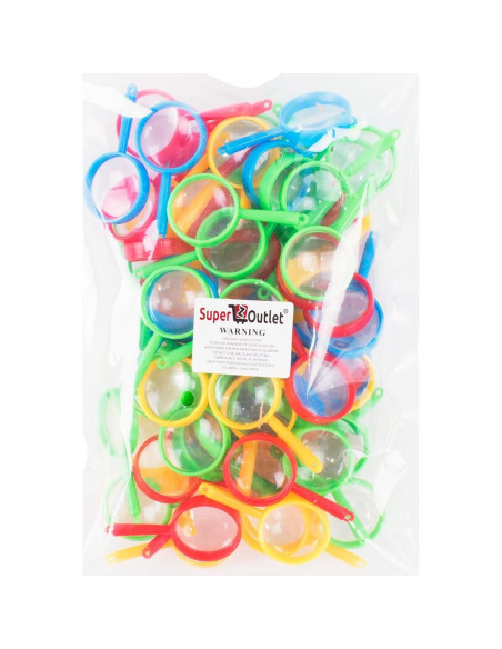 Mini Lentes de Aumento de Plástico Super Z Outlet - 72 Piezas Mini Lentes de Aumento de Plástico Super Z Outlet - 72 Piezas