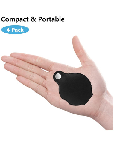 Lupa de Bolsillo SAYEEC 10X con Funda de Cuero y Cordones