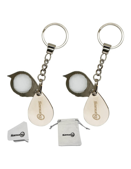 Lupa de Bolsillo Sanung 6X con Llave Plegable y Bolsa Lupa de Bolsillo Sanung 6X con Llave Plegable y Bolsa