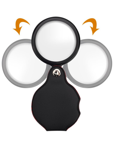 4 Lentes de Lupa de Bolsillo 10X Abeillo para Leer