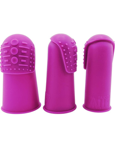 Dedales THIK-Grip de Silicona Hipoalergénica - Paquete de 100