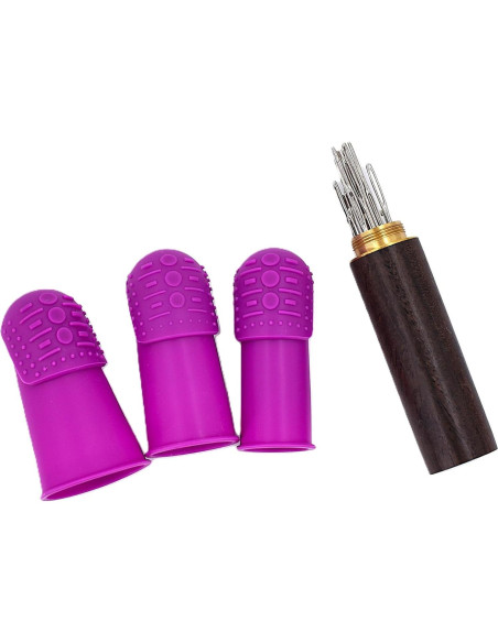 Dedales THIK-Grip de Silicona Hipoalergénica - Juego de 3 Dedales THIK-Grip de Silicona Hipoalergénica - Juego de 3