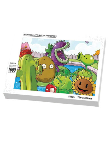 Rompecabezas de Madera Plantas y Zombies 1000 Piezas