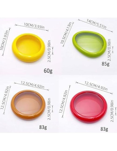 Set de 4 Contenedores de Silicona para Frutas y Verduras LCYHOMIEE