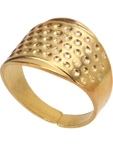 Dedales de Costura Ajustables HEEPDD - 14 Piezas de Cobre