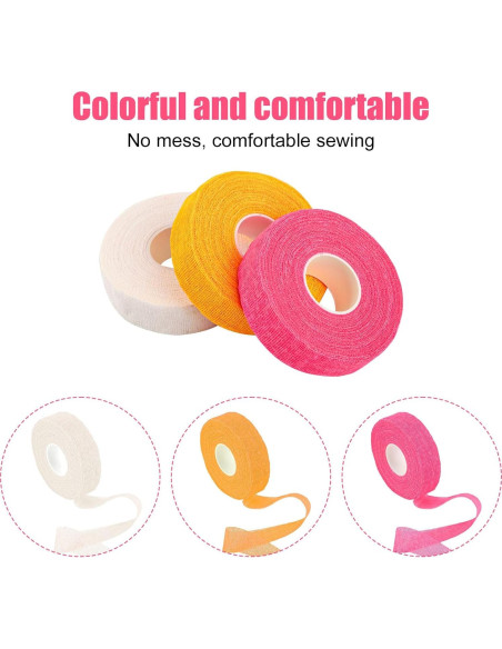 3 Rollos de Cinta Protectora para Dedos BOXOB - Algodón Autoadhesiva 3 Rollos de Cinta Protectora para Dedos BOXOB - Algodón Autoadhesiva