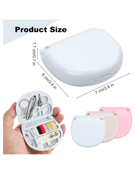 Kit de Costura de Viaje Zeckzoin 12 Pcs Portátil DIY Kit de Costura de Viaje Zeckzoin 12 Pcs Portátil DIY