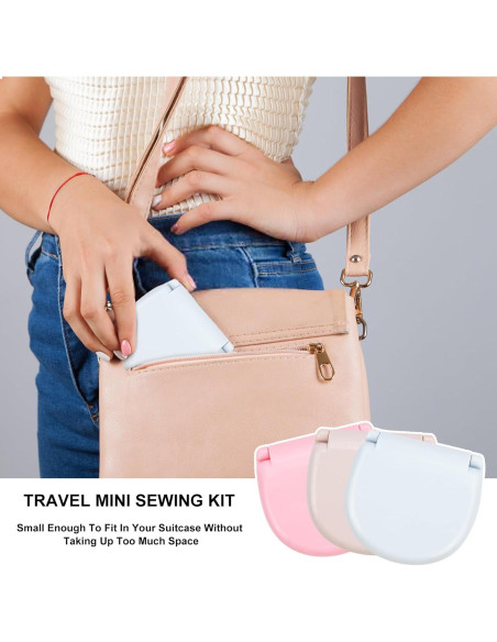 Kit de Costura de Viaje Zeckzoin 12 Pcs Portátil DIY Kit de Costura de Viaje Zeckzoin 12 Pcs Portátil DIY