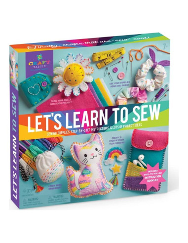 Kit de Costura Craft-tastic Vamos a Aprender a Coser - 9 Proyectos