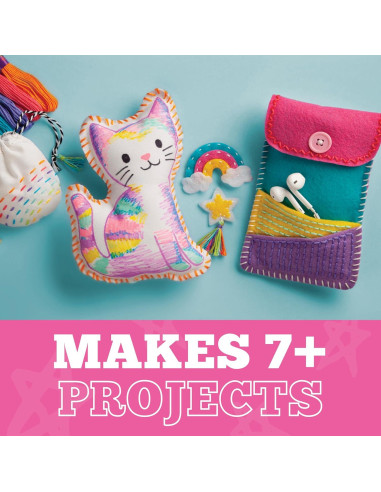 Kit de Costura Craft-tastic Vamos a Aprender a Coser - 9 Proyectos