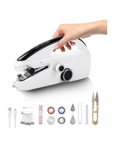 Máquina de Coser Portátil HSM-101B para Principiantes - Compacta y Eficiente