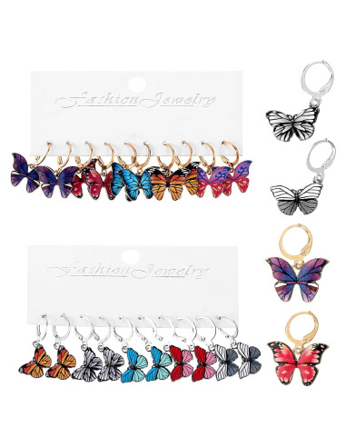 Marcadores de Puntos para Tejer COMNICO 20Pcs Mariposa Esmalte