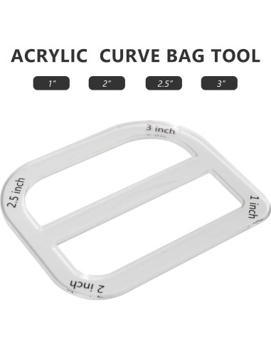 Set de Plantillas para Hacer Bolsas UPTTHOW - 3 Piezas Acrílico