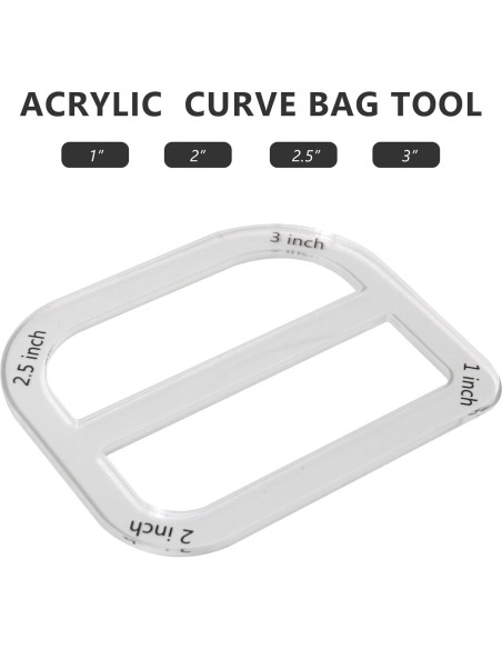 Set de Plantillas para Hacer Bolsas UPTTHOW - 3 Piezas Acrílico Set de Plantillas para Hacer Bolsas UPTTHOW - 3 Piezas Acrílico