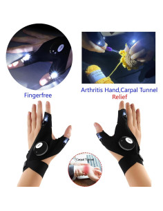 Juego de Ganchillos Ergonómicos WooCrafts con Guantes Iluminados 2