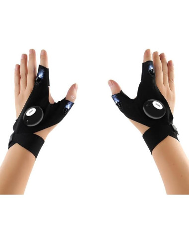 Juego de Ganchillos Ergonómicos WooCrafts con Guantes Iluminados