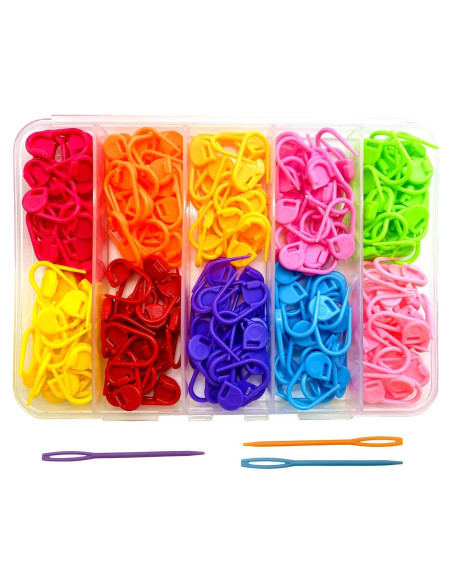 Marcadores de Puntos SUZUYO 160 Piezas Multicolor para Tejer Marcadores de Puntos SUZUYO 160 Piezas Multicolor para Tejer