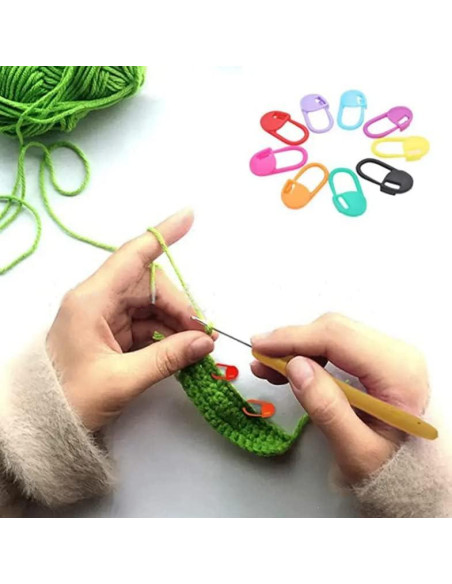 Marcadores de Puntos SUZUYO 160 Piezas Multicolor para Tejer Marcadores de Puntos SUZUYO 160 Piezas Multicolor para Tejer