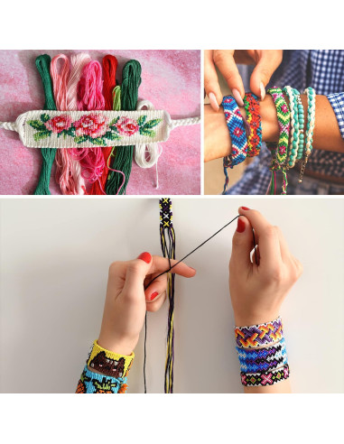 Kits de Hilo para Pulseras de Amistad VICOVI 100 Colores