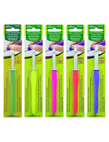 Ganchos de Crochet Clover Amour - Set de 5 - 6.5 a 10 mm