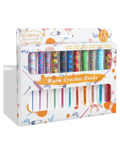 Juego de Ganchillos de Crochet Coopay 12PCS 2-8mm Ergonómicos
