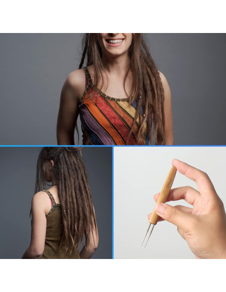 Set de 6 Ganchos de Crochet AGBOLO para Dreadlocks 0.75mm Set de 6 Ganchos de Crochet AGBOLO para Dreadlocks 0.75mm