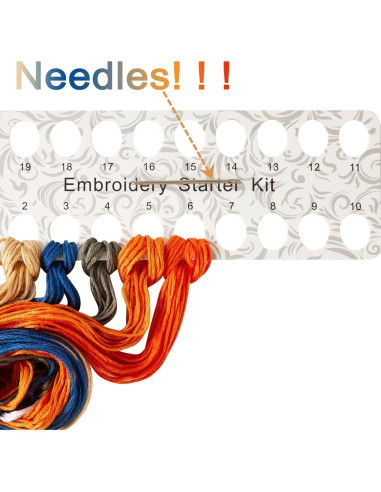 Kit de Bordado para Principiantes Armindou 20 cm Verde