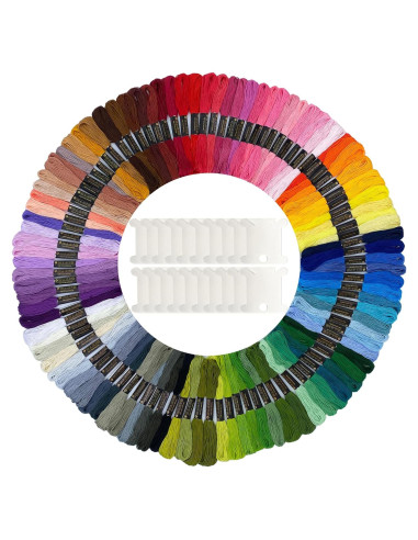 Hilo de Bordado INFNZOLI 100 Colores 8m Kit Pulseras