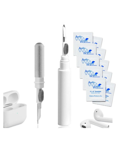 Kit de Limpieza 3 en 1 Elección del Audiólogo + 10 Toallitas