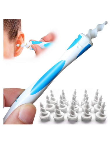 QGrips Kit de Eliminación de Cerumen con 16 Puntas Reemplazables