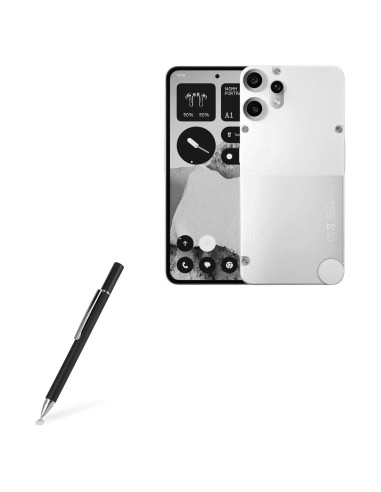Bolígrafo Stylus BoxWave FineTouch Negro Compatible con Nothing CMF Phone 2 Pro