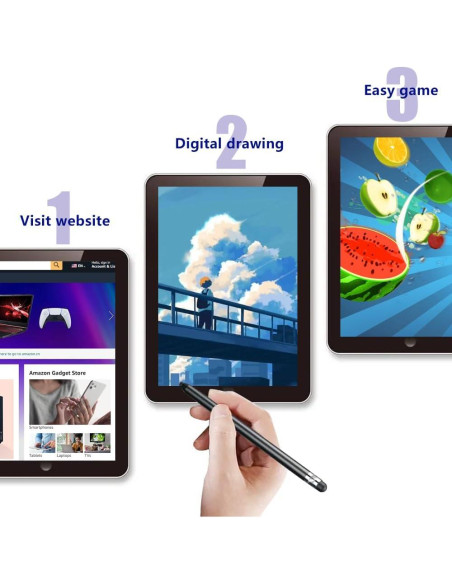 Bolígrafos Stylus Capacitivo 8 Piezas Ayzmjin para Pantallas Táctiles Bolígrafos Stylus Capacitivo 8 Piezas Ayzmjin para Pantallas Táctiles