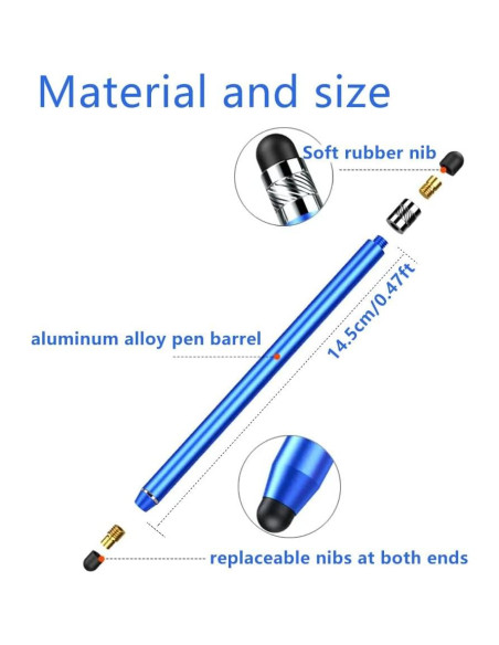 Bolígrafos Stylus Capacitivo 8 Piezas Ayzmjin para Pantallas Táctiles Bolígrafos Stylus Capacitivo 8 Piezas Ayzmjin para Pantallas Táctiles