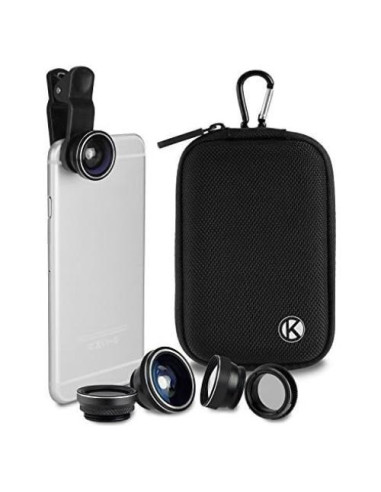 Control Remoto Bluetooth CAMKIX + Kit Lentes 5 en 1 para Smartphones
