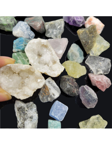 Set de 450 Piezas de Rocas y Cristales SeeuFun 1.25kg