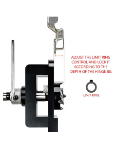 Plantilla de Bisagra Oculta 35mm CenfeiTooL para Carpintería 2