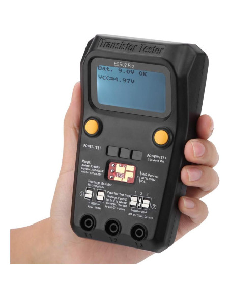 Probador de Transistores Digital BSIDE Pro con Pantalla LCD Probador de Transistores Digital BSIDE Pro con Pantalla LCD