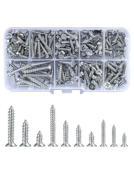 Kit de Tornillos Autoperforantes WJLSKJ 250g M3/M4/M5 para Metal Kit de Tornillos Autoperforantes WJLSKJ 250g M3/M4/M5 para Metal