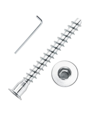 Tornillos Confirmat YaaYii M5 x 50mm 10PCS Acero Galvanizado
