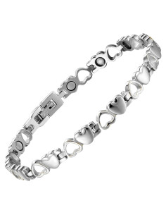 Pulsera Magnética BioMag de Acero de Titanio para Mujeres
