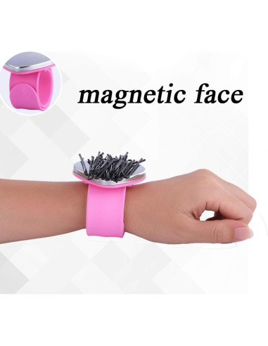 Pulsera de Silicona Magnética QingJii con Peine Separador - Púrpura